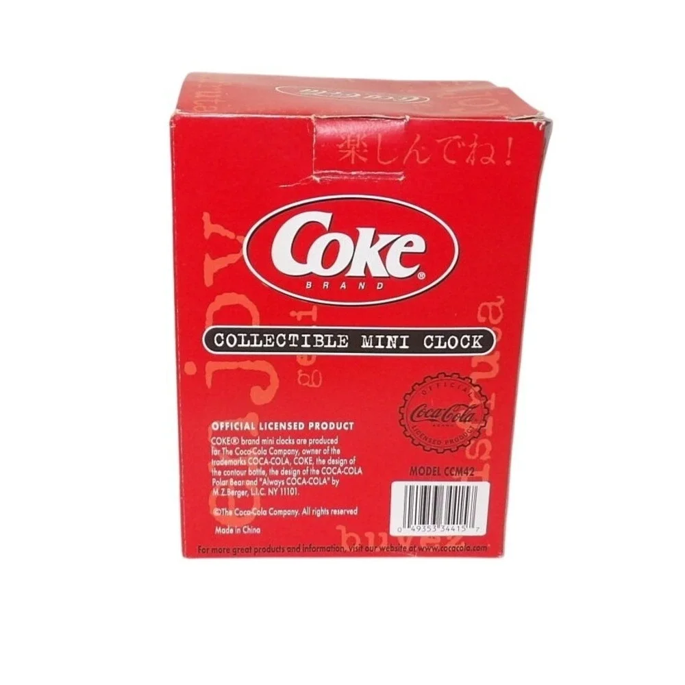 Coca-Cola Mini Clock Polar Bear Heart Digital LCD Collectible CCM42 New in Box